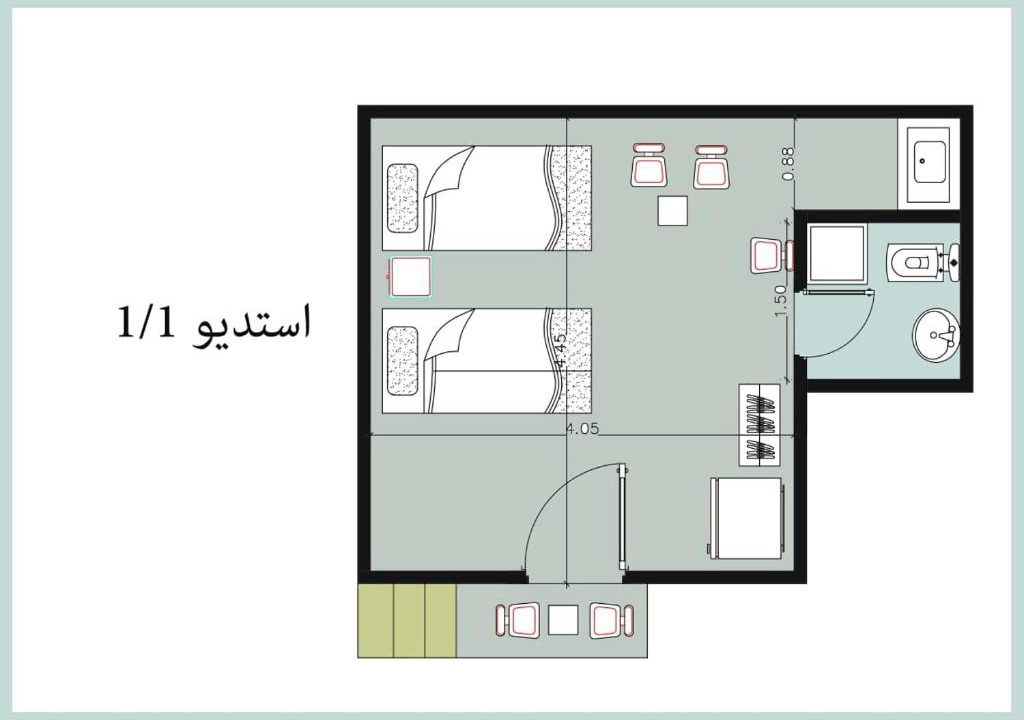 Marina El Alamein Apartment | 1CH1 studio 2beds ground floor sea view 114 green beach