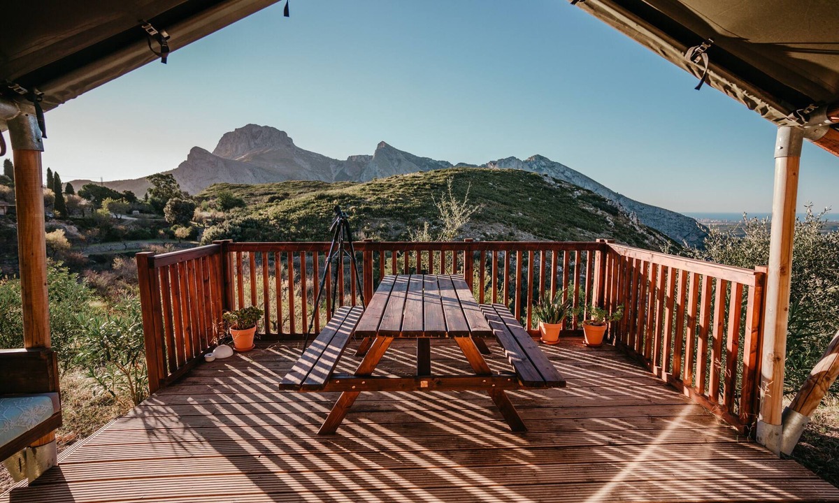 Tarbena RV Rental | Glamping 'Tienda De Safari ' with Private Terrace and Wi-Fi
