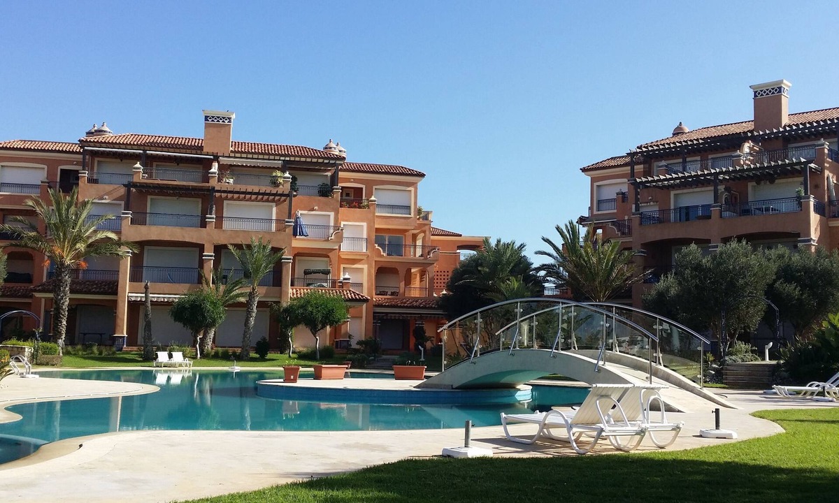 Bouznika Apartment | Résidence du Golf in Bouznika-bay with 2 swimming pools