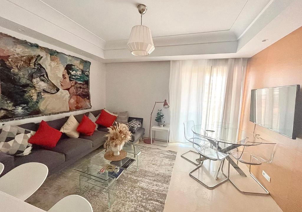 Casablanca Apartment | Tours végetales luxury condo in Anfa finance City