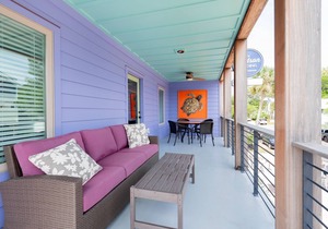 Perfect Purple Palace Folly Vacation Apt A in Folly Beach