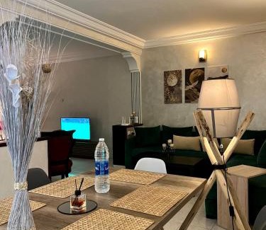 Bourgogne Apartment | Bel appartement avec une belle vue sur la grande mosquée Hassan II et la mer