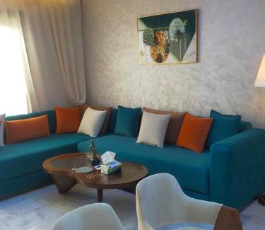 Casablanca Apartment | CASABLANCA BORD dE MER A 200 m DE LA PLAGE Appartement Haut de gamme 2 Chambres avec 2 Salles de bain Piscine Salle de Sport plage