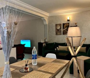Bourgogne Apartment | Bel appartement avec une belle vue sur la grande mosquée Hassan II et la mer