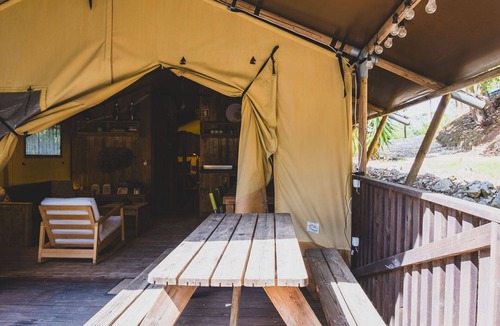 Caldas da Rainha RV Rental | Casa Matsu – Luxury Safari Tent for Families and Groups at Quinta Japonesa