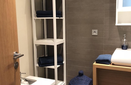 Ain Diab Apartment | Luxury Anfaplace Blue & Write apartment