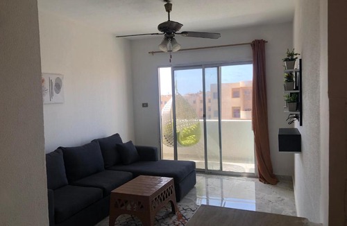 Dawwar Saqr Apartment | Marhaba Beach 2 bedroom apartment with air conditioner Egyptian only