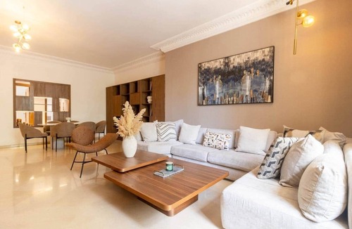 Casablanca City Center Apartment | Number One Racine 2BR Terrace + parking