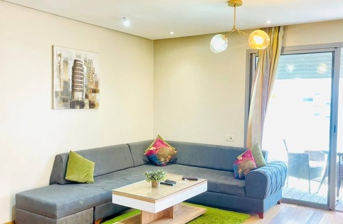 Casablanca Apartment | One bedroom flat with balcony with ocean view at Casablanca Marina 8th floor