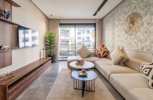 Casablanca Apartment | Studio Les Princesses Maarif - Terrace and private parking