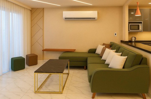 Al-Manasrah Ski Chalet | Tranquil Chalet Retreat in Port Said with City Views