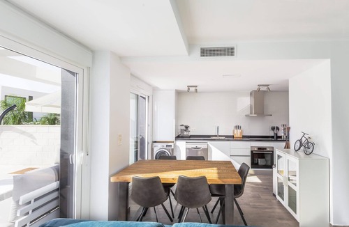 Puerto Marino Villa | Vacation Home "Casa Bos Dolphin Pool Jacuzzi 6P" with Wi-Fi, A/C, Balcony, Terrace & Garden