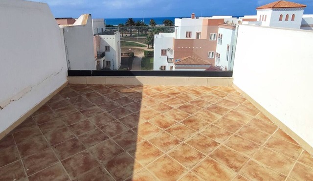 Beachfront apartment with a terrace and ocean view