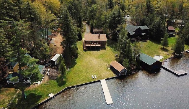 Beautiful Home on 4th Lake with Gorgeous Lake Views & Private Dock in Old Forge