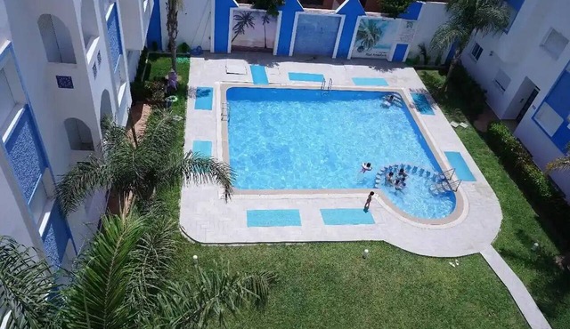 Charming 2-Bedroom Apartment with Garden View in Martil