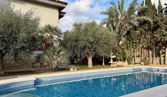 Charming Mediterranean Villa with Private Pool, A/C & BBQ Garden in Mutxamel