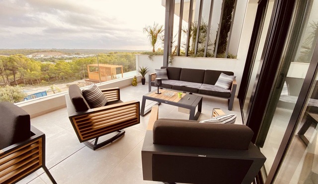 Luxurous appartment with stunning views of the golfcourse and sea in Orihuela Costa