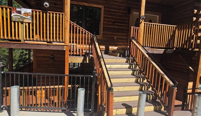 New built log home designed with elegance, charm and finish with 360 vi in Arnold