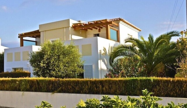 new holiday house with pool and exclusive furniture