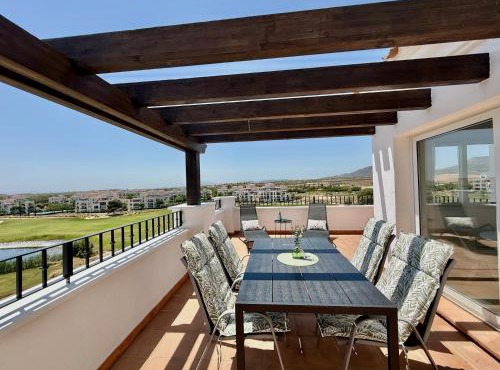 Panoramic View Golf Penthouse with grand terrace in Sucina