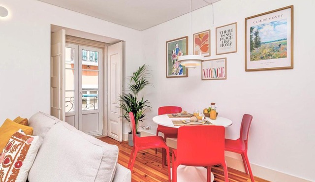 Red Tulip Flat Bright & Colourful by Homeful Homes