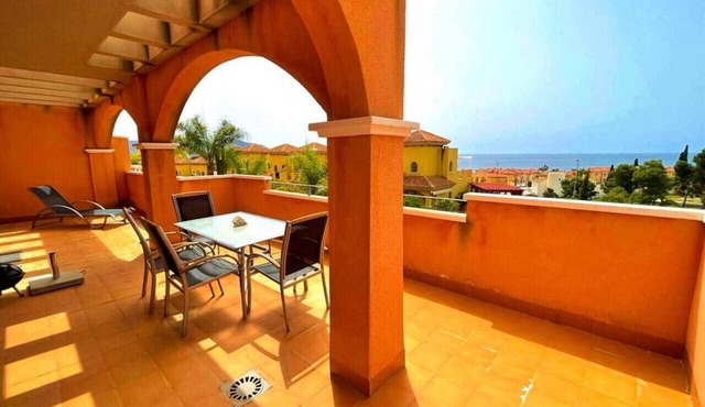 Sea view apartment with garden Mojon Hills in Isla Plana