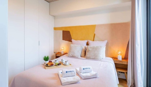 Seaside Bright Flat w Balcony by HostWise in Leça da Palmeira