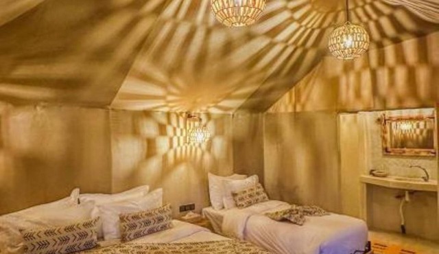 Serene 3 Twin Bed campground in Merzouga perfect for desert escape #4
