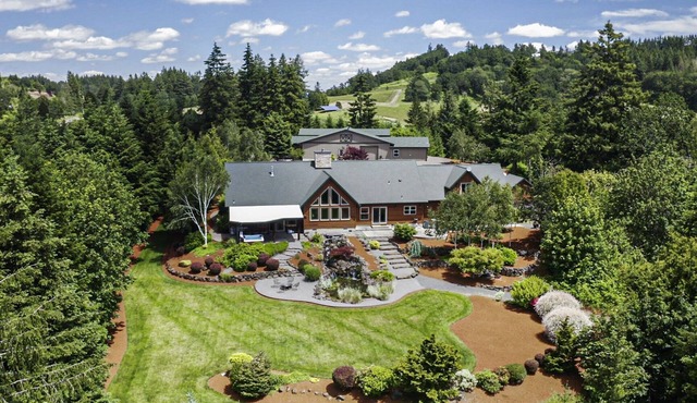 Views and Wineries Surround You On 15 Acres In This Wine Country Get Away in Amity