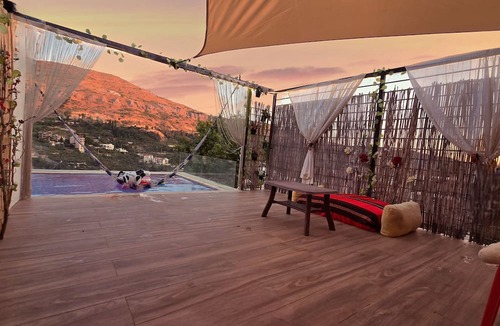Faraya Ski Chalet | FARAYA private rooftop pool with panoramic mountain view with 2-bedroom chalet