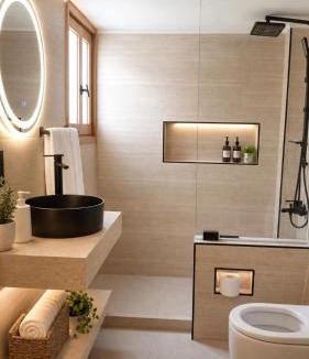 Mar Mikhael Apartment | Sunset wagon, 1 bedroom, 1 living room with open kitchen bar, 2 balconies, 1 entry hall