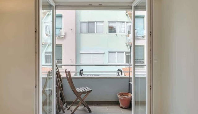 Flat w/Balcony & Workspace by HostWise